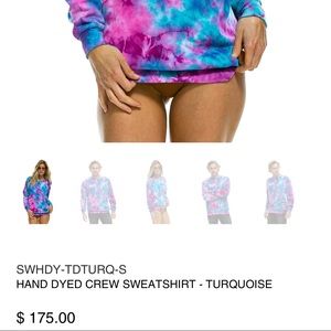 Aviator Nation HAND DYED CREW SWEATSHIRT